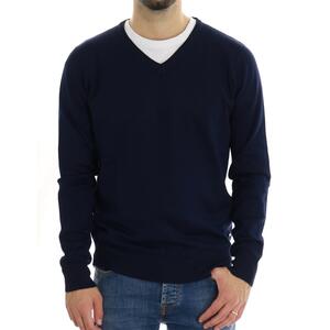 MAGLIA SCOLLO V BLU